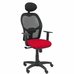 Chaise de bureau avec appui-tête Alocén P&amp;C B10CRNC Rouge