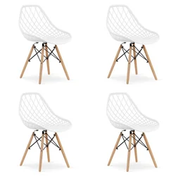 Chaise SAKAI - blanc x 4