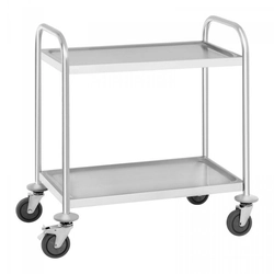 Chariot de serveur - inox - 150 kg ROYAL CATERING 10010420 RCSW 2.1H