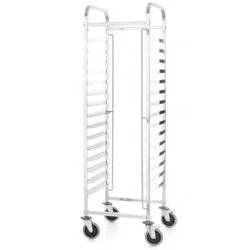 Chariot de transport pour le transport de plateaux traiteur 15x 600x400 mm Kitchen Line - Hendi 813287