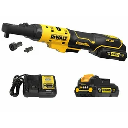 Chave catraca sem fio DeWalt DCF500L2G-QW 12 V | 1/4 inch/3/8 polegadas | 75 Nm | Carbono sem escova | 2 x 3 Ah bateria + carregador | Em uma caixa de papelão