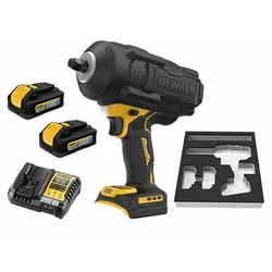 Chave de impacto sem fio DeWalt DCF961H2G 18 V | 1626 Nm | 1/2 polegadas | Carbono sem escova | 2 x 5 Ah bateria + carregador | Em uma caixa de papelão