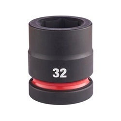 Chave de soquete curta para máquina Milwaukee 36 mm x 65 mm 1 polegada