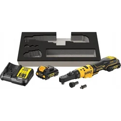 Cheie de impact Dewalt CLIQUET DE IMPACT FĂRĂ FĂRĂ 1/4'' 3/8'' XR 12V 2*3.0AH