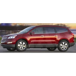 CHEVROLET TRAVERSE - CHROME juostos ant dekoratyvinių chromuotų šoninių durų