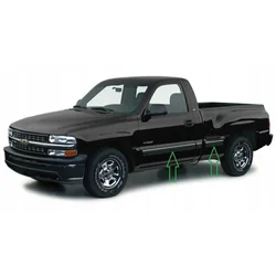 Chevy Silverado 1999-2006 - Bandes de protection latérales chromées pour portes