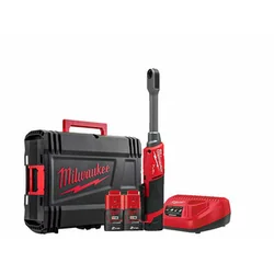 Chiave a cricchetto a batteria Milwaukee M12FPTR-202X 12 V | 14,4 mm esadecimale | 81 Nm | Senza spazzole in carbonio | Batteria 2 x 2 Ah + caricabatteria | In custodia resistente