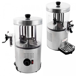 3L Chocolate Dispenser Hot Chocolate Mixer Silver Stainless Steel