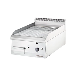 Chrome-plated, grooved gas grill G30 Stalgast 9736230