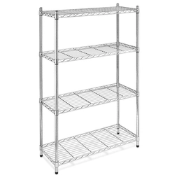 Chromed Metal Storage Shelf For Gastronomy 61x61x200 | Ultra