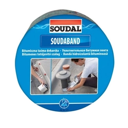 Cinta para tejados autosellante Soudal Soudaband plateada 10cm x 10m