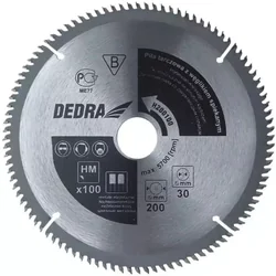 ЦИРКУЛЯР ЗА АЛУМИНИЙ С КАРБИД DEDRA H250100 100 ЗЪБИ, ŚR.250X30MM, WIDIA