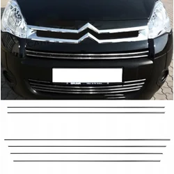 CITROEN BERLINGO CHROME STRIPES GRILĖS BUMPERIS