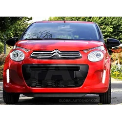 Citroen C1 - Chrómové lišty na grile Ladenie chrómového makety nárazníka