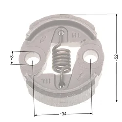 Clutch Nac 49Mm Small Metal Market Brushcutters Nz31