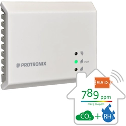 CO2 und relative Luftfeuchtigkeit Luftqualitätssensor mit Relais bis 5000 ppm. | NLII-CO2-RH-R-5