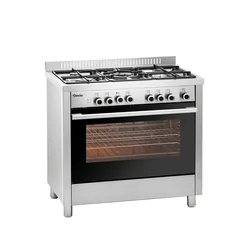 Cocina gas-eléctrica 5 fuegos + horno Bartscher | BGH 600-521