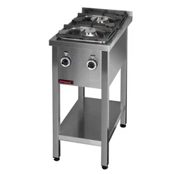 Cocina Profesional a Gas 2-Palnikowa 1x4,5kW+1x7,5kW Kromet 000.Kg-2m