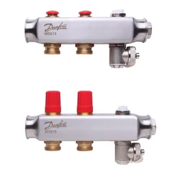 Colector de suelo radiante orientable DANFOSS, SSM-2F 2 anillos