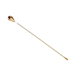 Colher longa de bartender em ouro 400 mm