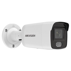 ColorVu - Câmera IP 4.0 MP, lente 2.8mm, luz 30m, Cartão SD, VCA - HIKVISION DS-2CD2047G2-L-2.8mm