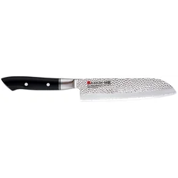 Coltello Santoku forgiato VG10 HM lunghezza 18 cm martellato