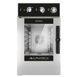 Combi ατμόπλοιο ICCM061E | 6x GN 1/1 | ICON51 Alphatech από Lainox | χειροκίνητος έλεγχος