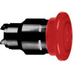 Commande bouton de sécurité Schneider Electric rouge par rotation sans rétroéclairage (ZB4BW643)