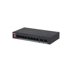 Commutateur Dahua PFS3010-8ET-96-V2, PoE 8 ports, 2x Gigabit, 96W