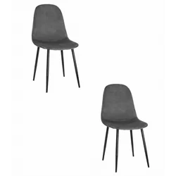 COMO szék - sötétszürke bársony x 2