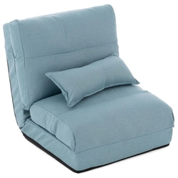 Comoda sedia pieghevole 220 x 60 x 14 cm, azzurro