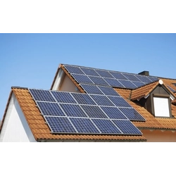 Complete PV power plant 7kW Growatt +14x550W with mounting system for metal roofing tiles