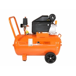 Compressore elettrico a pistoni Bisonte SF020-050 Aria aspirata: 187 l/min | 50 l | 8 barra | Lubrificato ad olio | 230 V