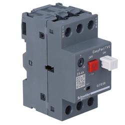 Comutator protectie motor GZ1E acționare cu buton I=2,5-4A bornele cutiei