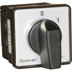 Comutatorul Spamel 0-1 3P 10A montat pe desktop - SK10-2.8211P03