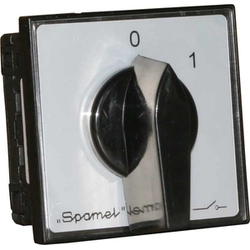 Comutatorul Spamel 0-1 3P 40A montat pe desktop - SK40-2.8211P08