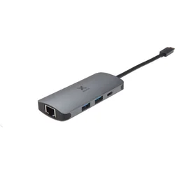 Concentrador Xtorm XC004 4-w-1 con USB-C y USB 3.0 y Ethernet