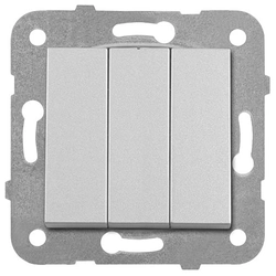 Conector 3-klawiszowy Viko Panasonic Novella argintiu