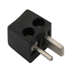 Conector altavoz angular trenzado NEGRO 50 Uds