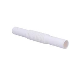 Conector corrugado para tubos de instalação elétrica Fi-18, branco, pacote 300szt.on-line