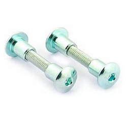 CONECTOR DE MUEBLE PARA PANELES DE MUEBLE ALLEN CROMADO 2 piezas