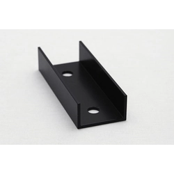 Conector de trilho 120x45 PRETO