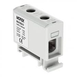 Conector de trilho MOREK Rosca AL/CU 1,5-50mm2 TS35 1-tor 2-otw fixação OTL50 cinza (MAA1050A10)