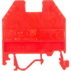 Conector de trilho rosqueado Eti-Polam 4mm2 vermelho VS 4 PA+ 003901039