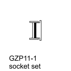 Conector macho para molde Lumel GP11 1, para conectar el cable ZP11-1XX, set