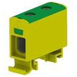 Conector MOREK fio.AL/CU/ 1,5-50 mm2 TS35 1-tor 2-otw terminal OTL50 amarelo-verde (MAA1050Y10)