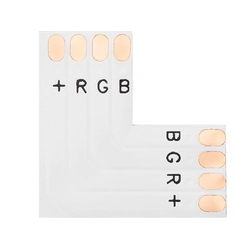 Conector para tiras LED tipo "L" 10mm RGB 1 Art