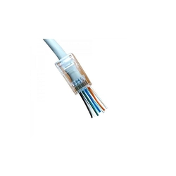 Conector Plugue de rede UTP RJ45 CAT 6 Conector de passagem