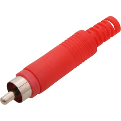 Conector RCA RCA ROJO HQ 100szt