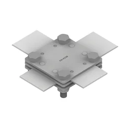 Conector transversal 4-śrubowe M8 3-płytkowe B=30mm (acero galvanizado en caliente) AN-03D/OG/